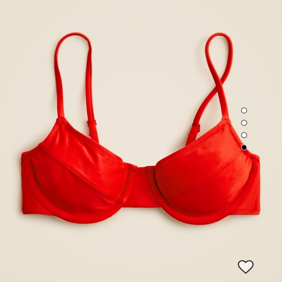 J Crew 1993 underwire bikini top | Red Arroyo | Size 34C - Picture 1 of 6